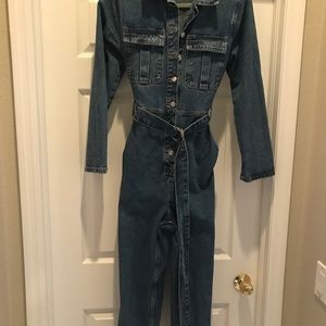 Top shop Denim utility jumpsuit